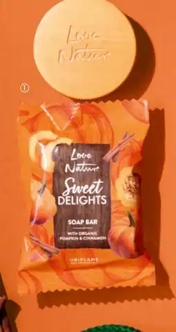 Oriflame Love Nature Sweet 2 Pumpkin Shower Delights Soap Bar with Organic Pumpkin & Cinnamon tilbud