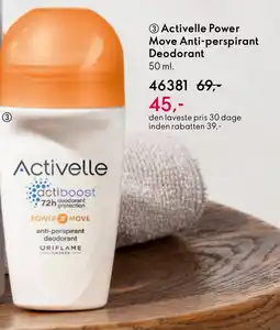Oriflame Activelle Power Move Anti-perspirant Deodorant tilbud