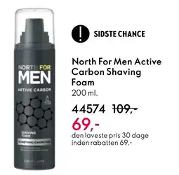 Oriflame North For Men Active Carbon Shaving Foam tilbud