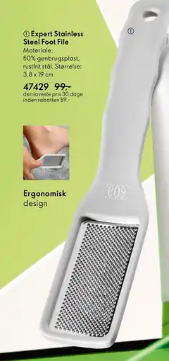 Oriflame Expert Stainless Steel Foot File tilbud
