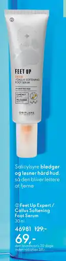 Oriflame Feet Up Expert / Callus Softening Foot Serum tilbud