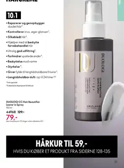 Oriflame DUOLOGI CC Hair Beautifier Leave-in Spray tilbud