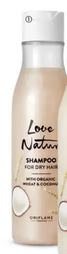 Oriflame Love Nature Shampoo For Dry Hair with Organic Wheat & Coconut tilbud
