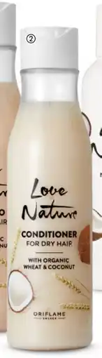 Oriflame Love Nature Conditioner For Dry Hair with Organic Wheat & Coconut tilbud
