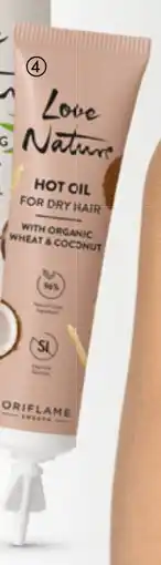 Oriflame Love Nature Hot Oil For Dry Hair with Organic Wheat & Coconut tilbud