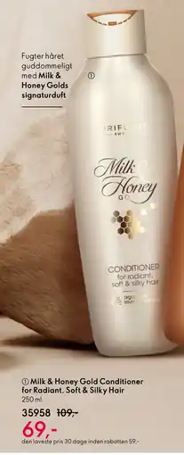 Oriflame Milk & Honey Gold Conditioner for Radiant, Soft & Silky Hair tilbud