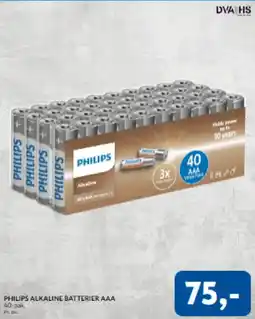 Davidsen PHILIPS Alkaline batterier AAA tilbud