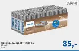 Davidsen PHILIPS Alkaline batterier AA tilbud