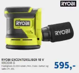 Davidsen RYOBI Excentersliber 18 v tilbud