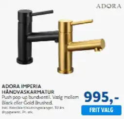 Davidsen Adora Imperia håndvaskarmatur tilbud
