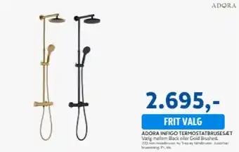 Davidsen Adora Infigo termostatbrusesæt tilbud