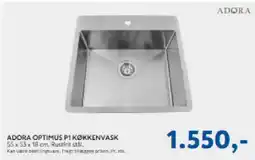 Davidsen Adora Optimus P1 køkkenvask tilbud