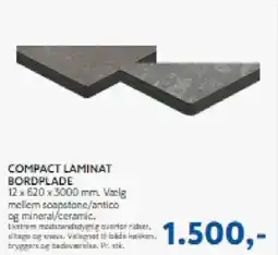 Davidsen Compact Laminat bordplade tilbud