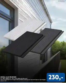 Davidsen Cedral Click brædder tilbud