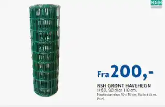 Davidsen NSH Grønt havehegn tilbud