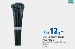 Davidsen NSH Hegnsstålpæl med krog tilbud