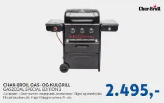 Davidsen Char-Broil Gas-og kulgrill Gas2coal Special Edition 3 tilbud