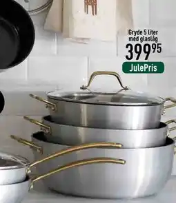 Imerco Gryde 5 liter med glaslåg, DKK 399.95 tilbud