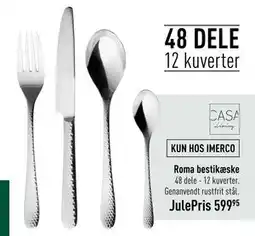 Imerco Roma bestikæske, DKK 599.95 tilbud