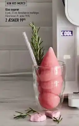 Imerco Glas sugerør, DKK 99.95 tilbud