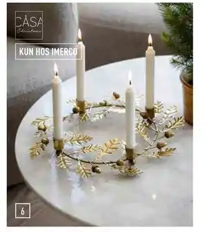 Imerco Adventsstage med egeblade, DKK 299.95 tilbud