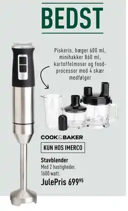 Imerco Stavblender, DKK 699.95 tilbud