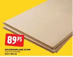 jem & fix GULVSPÅNPLADE 22 MM, DKK 89.75 tilbud