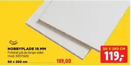 jem & fix HOBBYPLADE 18 MM tilbud