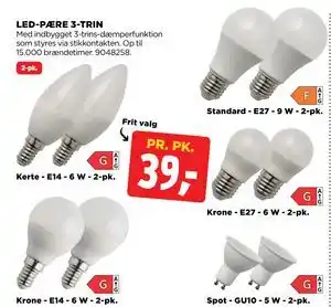 jem & fix LED-PÆRE 3-TRIN, DKK 39 tilbud