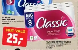 jem & fix CLASSIC KØKKENRULLE, DKK 25 tilbud