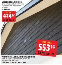 jem & fix FÆRDIGMALET KLINKBEKLÆDNING, DKK 553.14 tilbud