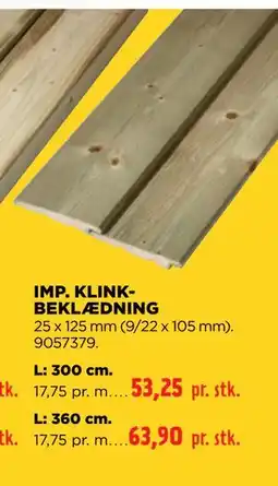 jem & fix IMP. KLINKBEKLÆDNING tilbud