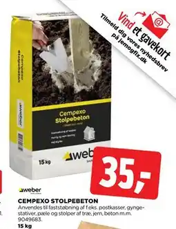 jem & fix CEMPEXO STOLPEBETON, DKK 35 tilbud