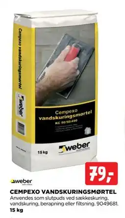 jem & fix CEMPEXO VANDSKURINGSMØRTEL, DKK 79 tilbud