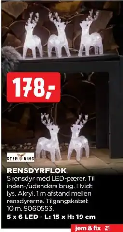 jem & fix RENSDYRFLOK, DKK 178 tilbud