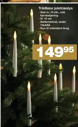 Bauhaus Trådløse juletræslys tilbud