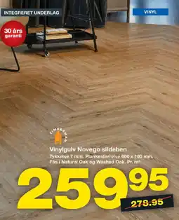 Bauhaus Vinylgulv Novego sildeben tilbud