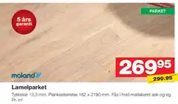 Bauhaus Moland'// Lamelparket tilbud