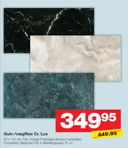 Bauhaus Gulv-/vægflise Cr. Lux tilbud