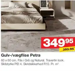 Bauhaus Gulv-/vægflise Petra tilbud