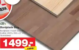 Bauhaus Bordplade Bøg tilbud