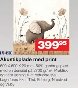 Bauhaus IN EX Akustikplade med print tilbud