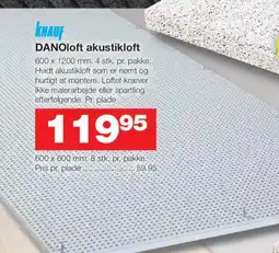 Bauhaus KNAUF DANOloft akustikloft tilbud