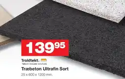 Bauhaus Troldtekt Træbeton Ultrafin Sort tilbud