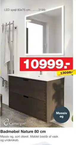 Bauhaus Badmøbel Nature tilbud