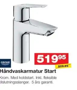 Bauhaus GROHE Håndvaskarmatur Start tilbud