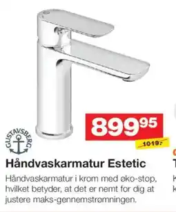 Bauhaus Håndvaskarmatur Estetic tilbud