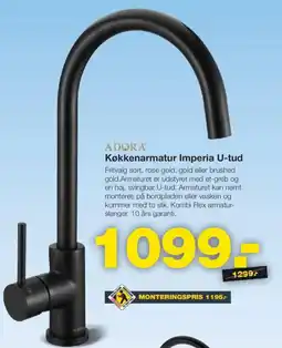 Bauhaus ADORAⓇ Køkkenarmatur Imperia U-tud tilbud