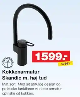 Bauhaus Køkkenarmatur Skandic m. høj tud tilbud