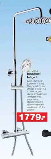 Bauhaus ADORA Brusesæt Infigo L tilbud